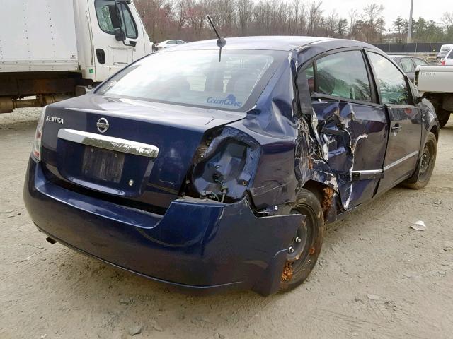 3N1AB6AP0AL720659 - 2010 NISSAN SENTRA 2.0 BLUE photo 4