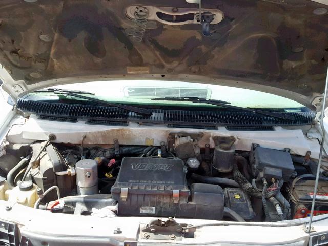 1GCDM19X43B121215 - 2003 CHEVROLET ASTRO WHITE photo 7