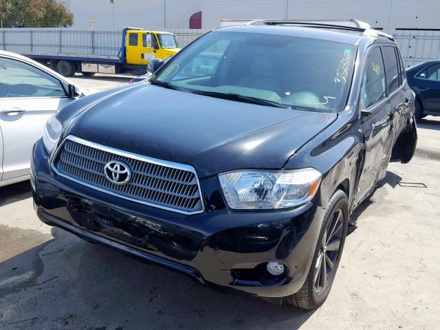 JTEEW44A882024900 - 2008 TOYOTA HIGHLANDER BLACK photo 2