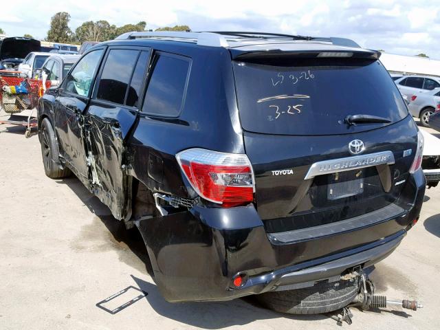 JTEEW44A882024900 - 2008 TOYOTA HIGHLANDER BLACK photo 3