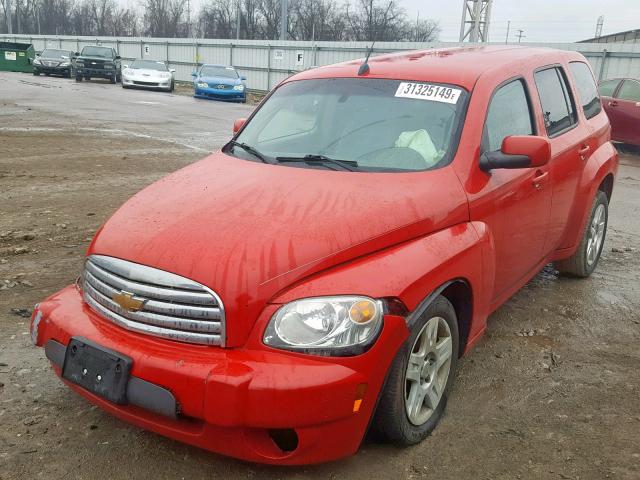 3GNDA23D68S557564 - 2008 CHEVROLET HHR LT RED photo 2