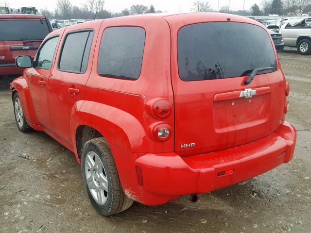 3GNDA23D68S557564 - 2008 CHEVROLET HHR LT RED photo 3