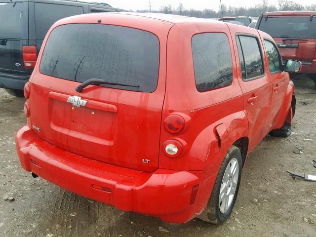 3GNDA23D68S557564 - 2008 CHEVROLET HHR LT RED photo 4