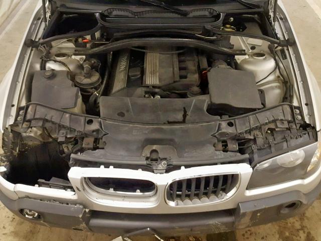 WBXPA93485WD13886 - 2005 BMW X3 3.0I GRAY photo 7