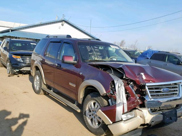 1FMEU74867UB23416 - 2007 FORD EXPLORER E BURGUNDY photo 1