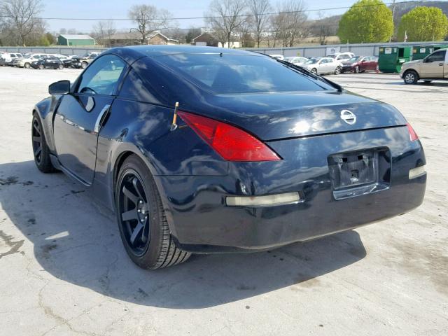 JN1AZ34D53T101484 - 2003 NISSAN 350Z COUPE BLACK photo 3