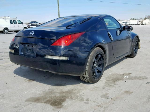 JN1AZ34D53T101484 - 2003 NISSAN 350Z COUPE BLACK photo 4