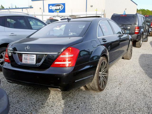 WDDNG7BB9BA399938 - 2011 MERCEDES-BENZ S 550 BLACK photo 4