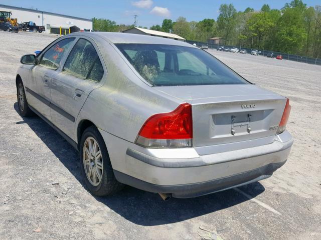 YV1RS61T232271044 - 2003 VOLVO S60 SILVER photo 3