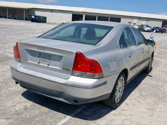 YV1RS61T232271044 - 2003 VOLVO S60 SILVER photo 4