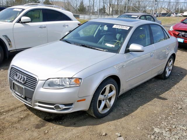 WAUDH78E47A192074 - 2007 AUDI A4 3.2 QUA SILVER photo 2