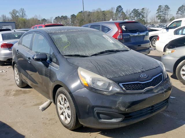 KNADN4A32C6092830 - 2012 KIA RIO EX BLACK photo 1