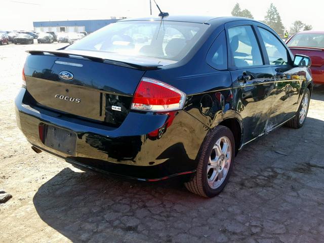 1FAHP36N99W190903 - 2009 FORD FOCUS SES BLACK photo 4