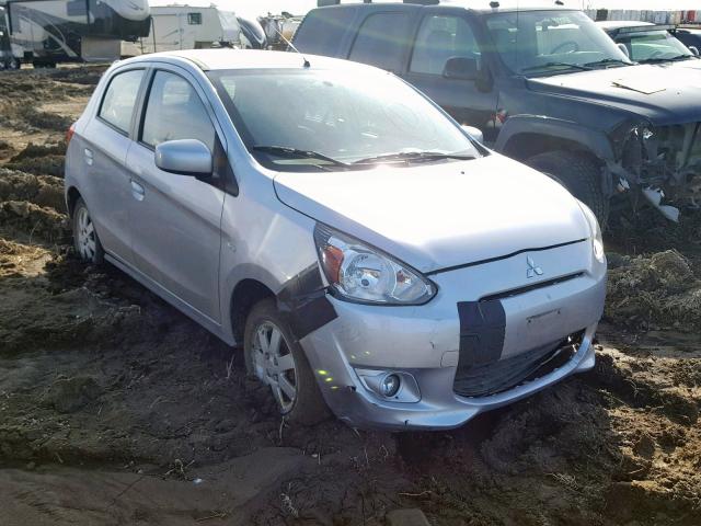 ML32A4HJ7EH013656 - 2014 MITSUBISHI MIRAGE ES SILVER photo 1