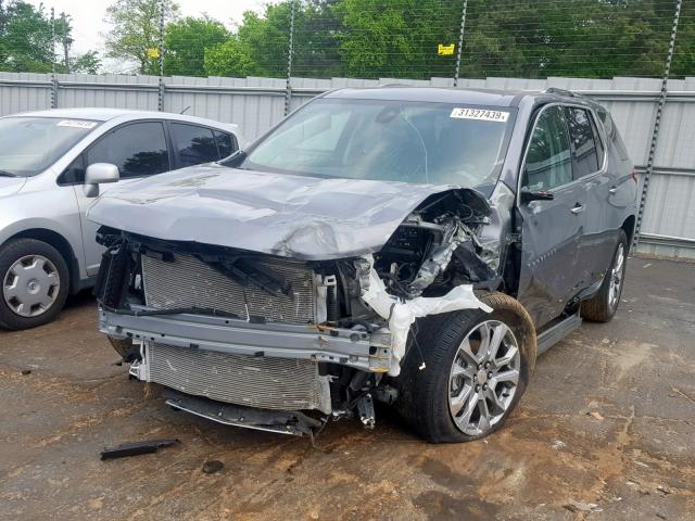 1GNERKKW7KJ170157 - 2019 CHEVROLET TRAVERSE P GRAY photo 2