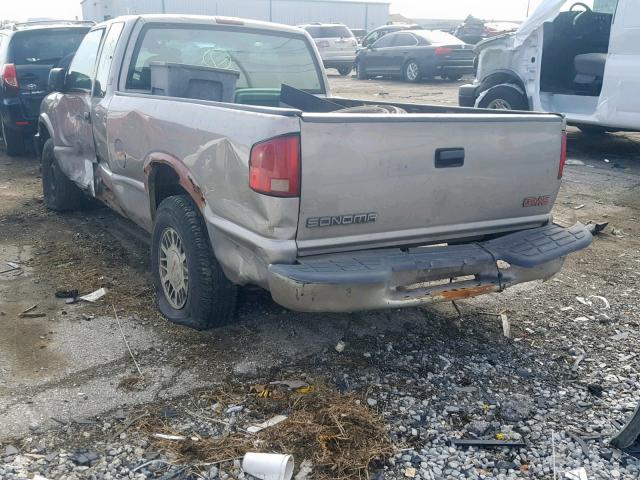 1GTDT19W418241553 - 2001 GMC SONOMA GRAY photo 3