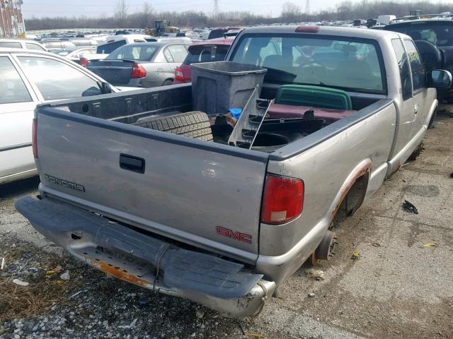 1GTDT19W418241553 - 2001 GMC SONOMA GRAY photo 4