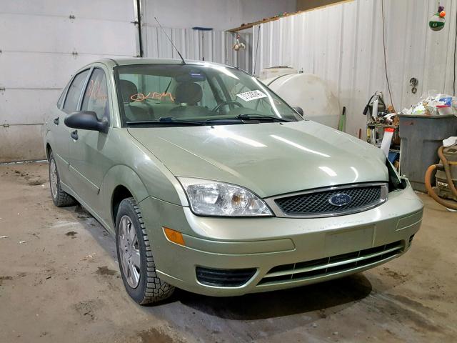 1FAHP34N87W262058 - 2007 FORD FOCUS ZX4 GREEN photo 1