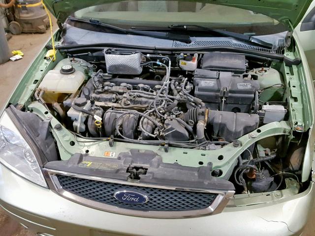 1FAHP34N87W262058 - 2007 FORD FOCUS ZX4 GREEN photo 7