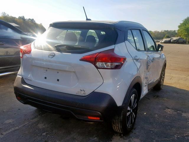 3N1CP5CU0JL526916 - 2018 NISSAN KICKS S WHITE photo 4