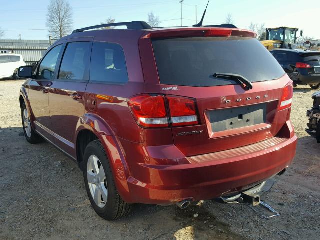 3D4PG1FG7BT500718 - 2011 DODGE JOURNEY MA RED photo 3