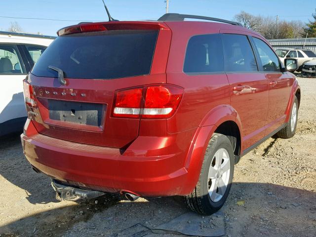 3D4PG1FG7BT500718 - 2011 DODGE JOURNEY MA RED photo 4