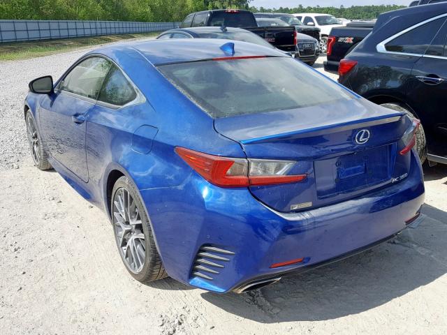 JTHHE5BC8F5003263 - 2015 LEXUS RC 350 BLUE photo 3