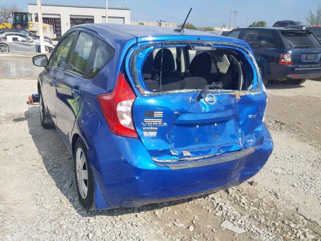 3N1CE2CP3GL395732 - 2016 NISSAN VERSA NOTE BLUE photo 3