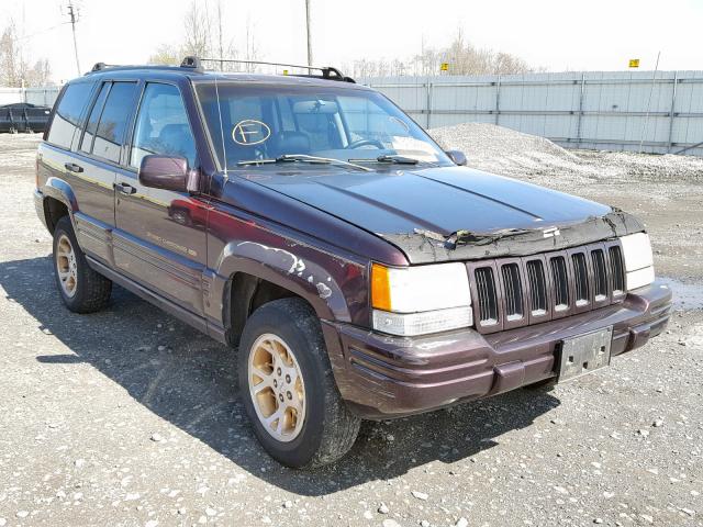 1J4GZ78Y7TC331100 - 1996 JEEP GRAND CHER MAROON photo 1