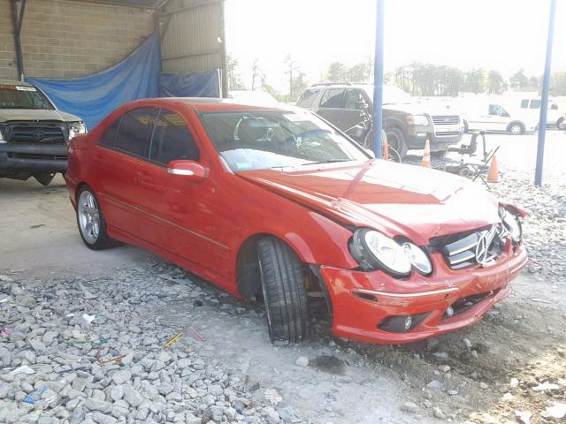 WDBRF76J06F772954 - 2006 MERCEDES-BENZ C 55 AMG RED photo 1