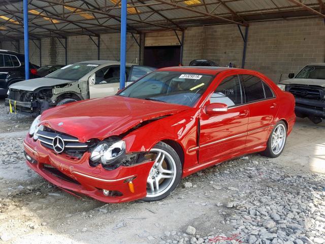 WDBRF76J06F772954 - 2006 MERCEDES-BENZ C 55 AMG RED photo 2