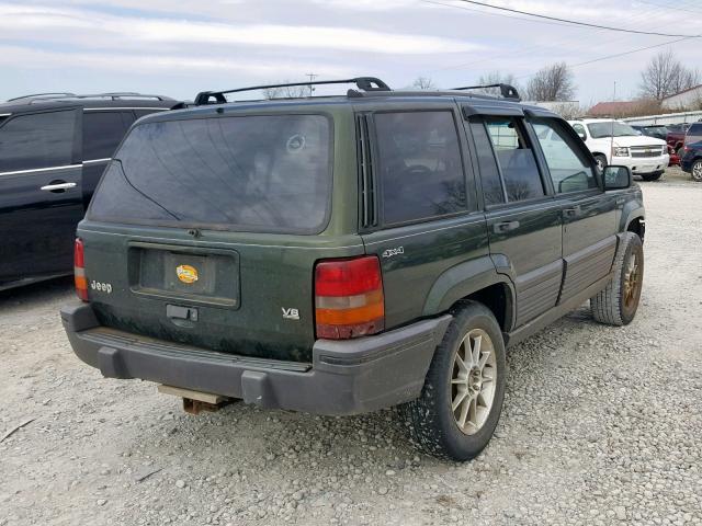 1J4GZ58Y5SC578523 - 1995 JEEP GRAND CHER GREEN photo 4