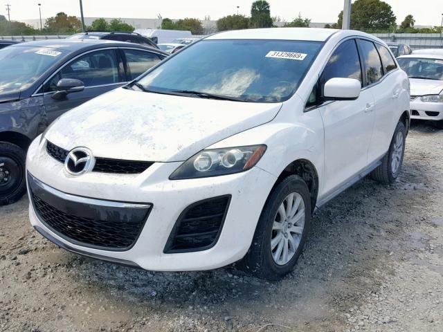 JM3ER2A56B0402164 - 2011 MAZDA CX-7 WHITE photo 2