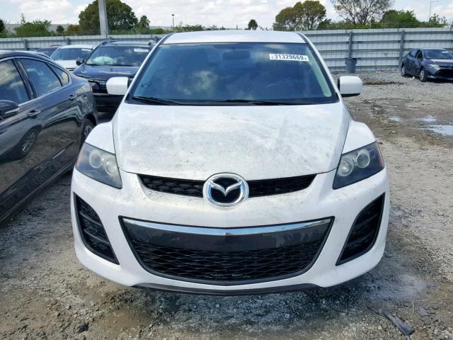 JM3ER2A56B0402164 - 2011 MAZDA CX-7 WHITE photo 9