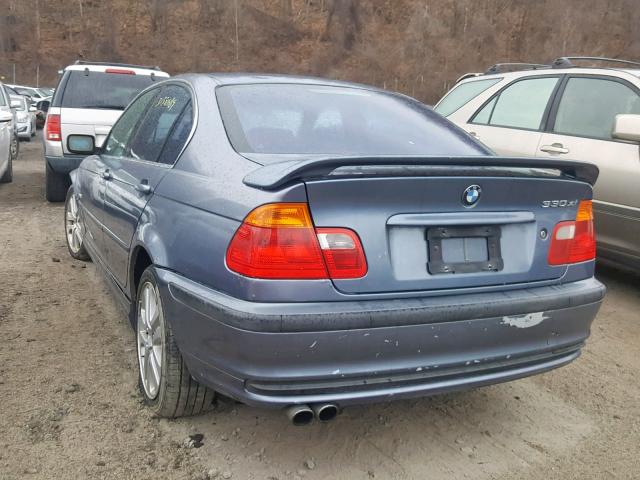 WBAAV53411JS97046 - 2001 BMW 330 I BLUE photo 3