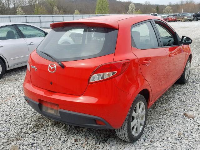 JM1DE1LY2E0185234 - 2014 MAZDA MAZDA2 TOU RED photo 4