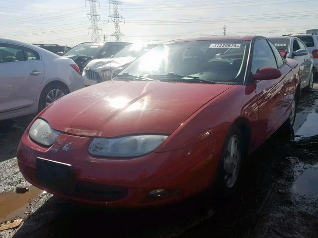 1G8ZY14722Z261474 - 2002 SATURN SC2 RED photo 2