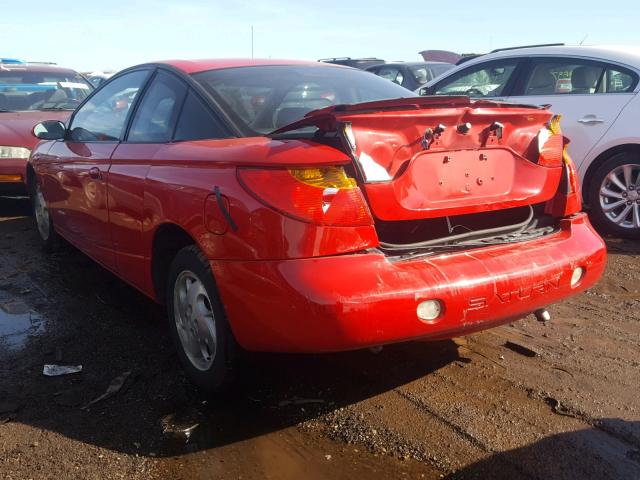 1G8ZY14722Z261474 - 2002 SATURN SC2 RED photo 3