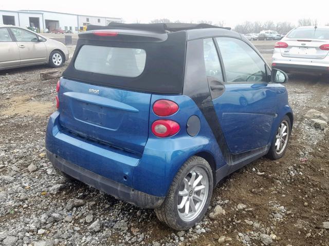 WMEEK31X99K307814 - 2009 SMART FORTWO PAS 蓝色 照片 4