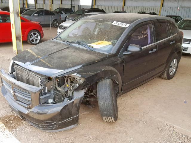 1B3HB28B78D625337 - 2008 DODGE CALIBER BLACK photo 2