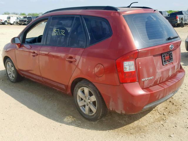 KNAFG526787135450 - 2008 KIA RONDO LX RED photo 3