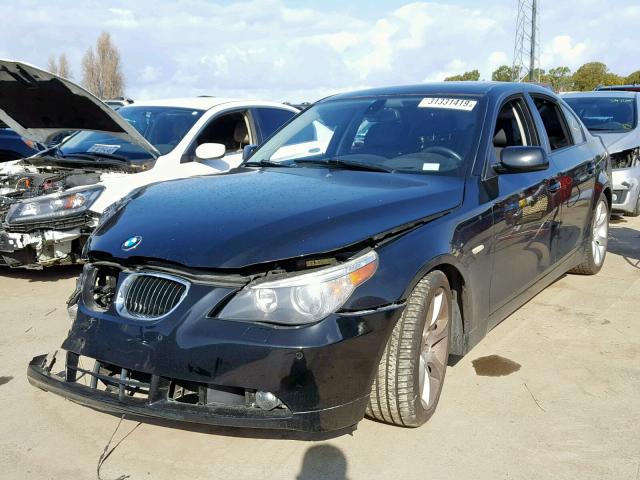 WBANB53557CP04026 - 2007 BMW 550 I BLACK photo 2