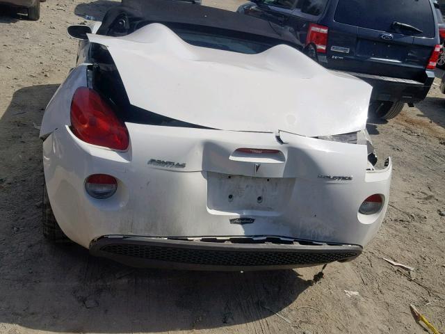 1G2MB33B46Y107562 - 2006 PONTIAC SOLSTICE WHITE photo 9