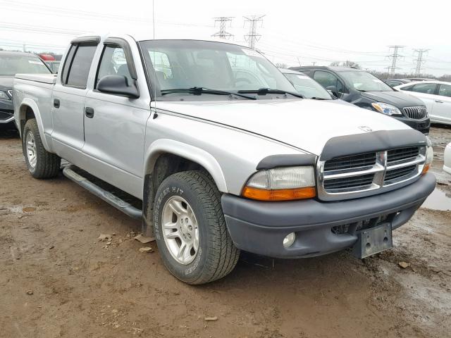 1D7HL38K74S579893 - 2004 DODGE DAKOTA QUA SILVER photo 1