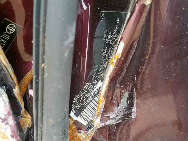 JTLKT324764055603 - 2006 TOYOTA SCION XB 紫色 照片 10