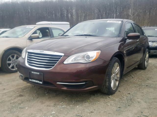 1C3CCBBB8DN584451 - 2013 CHRYSLER 200 TOURIN BROWN photo 2