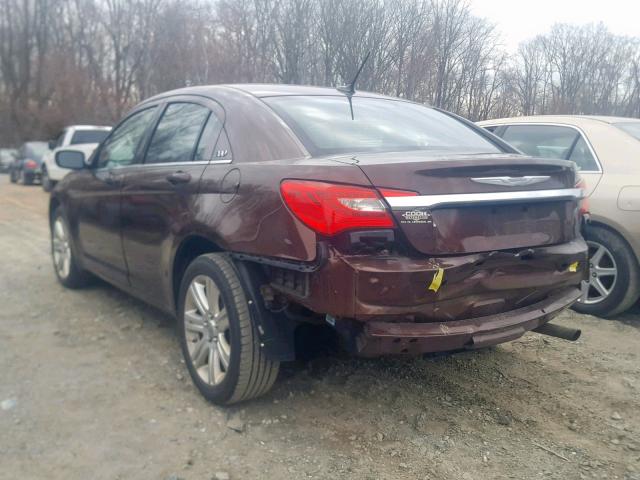 1C3CCBBB8DN584451 - 2013 CHRYSLER 200 TOURIN BROWN photo 3