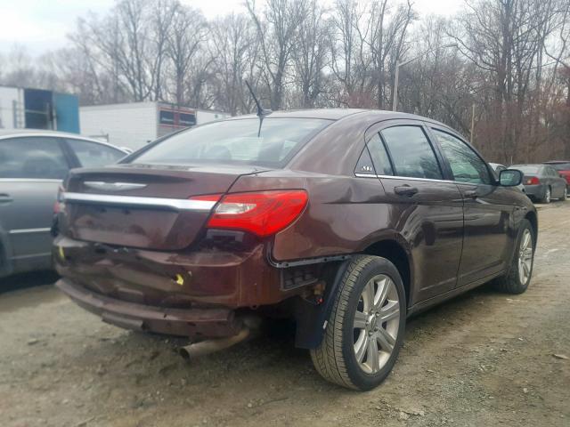 1C3CCBBB8DN584451 - 2013 CHRYSLER 200 TOURIN BROWN photo 4