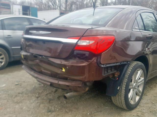 1C3CCBBB8DN584451 - 2013 CHRYSLER 200 TOURIN BROWN photo 9