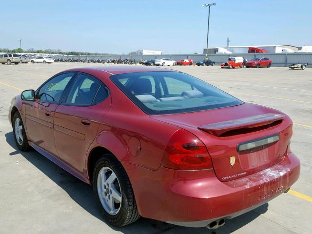 2G2WS522141139651 - 2004 PONTIAC GRAND PRIX MAROON photo 3
